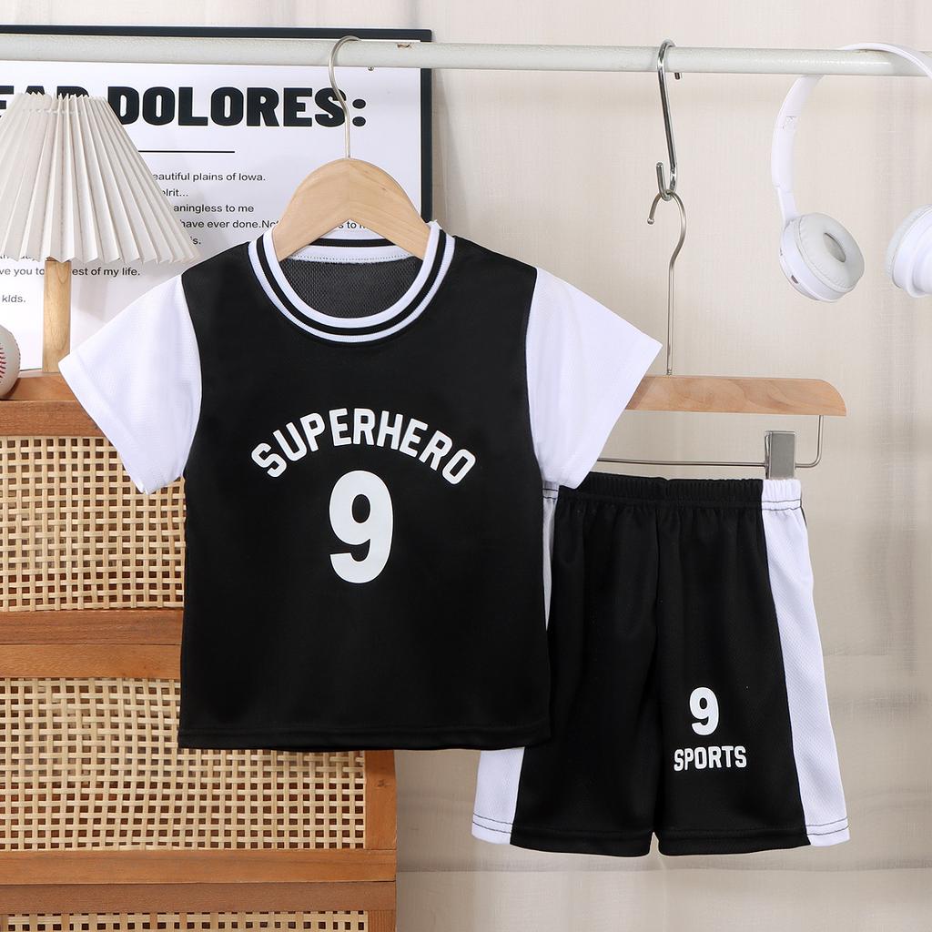 Children's Summer Short-sleeved Breathable Quick-drying sportswearFootball Basketball Suit Clothing Setc Asual Outdoor Comfortable Two-piec Set
