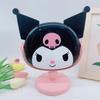 Kawaii cartoon character Kuromi girl makeup mirror desktop cute dressing mirror cute creative styling makeup mirror