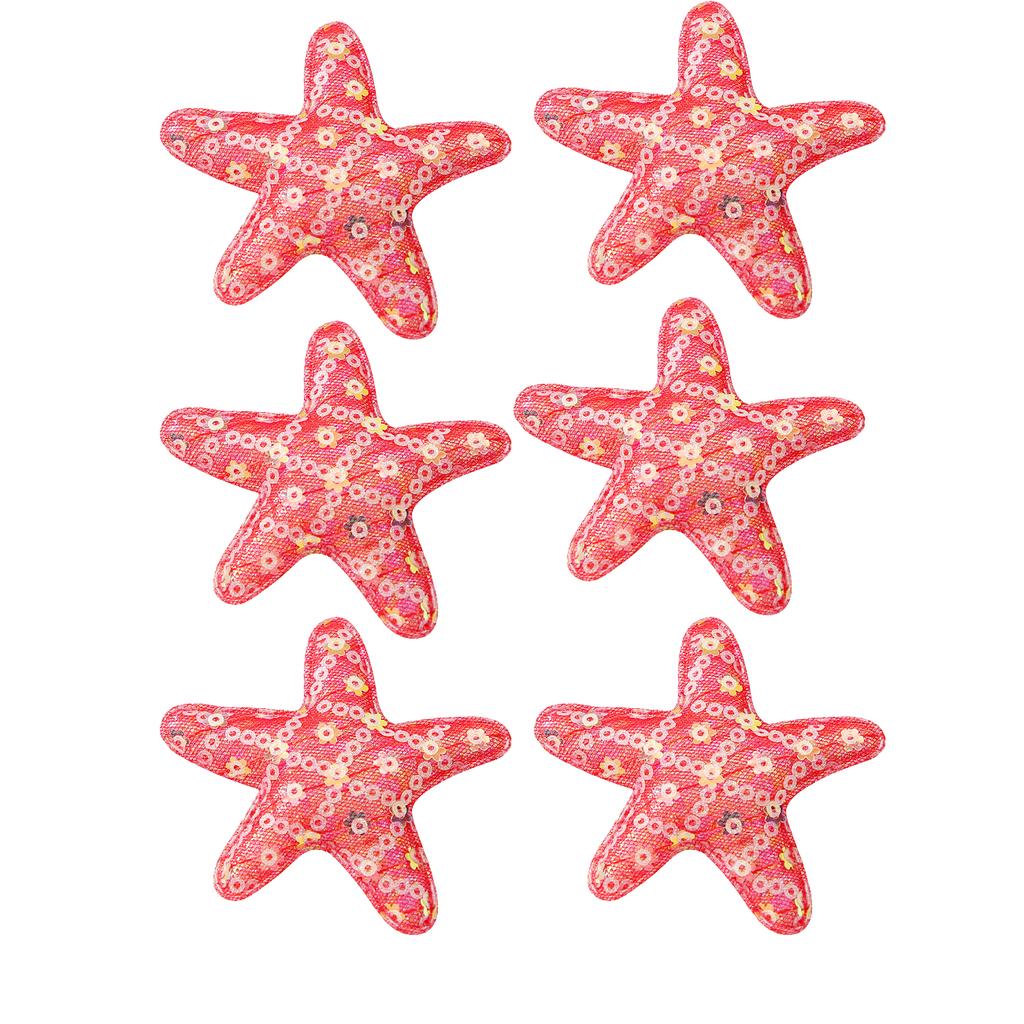 6pcs Glitter Star Hair Clips for Girls Sequins Barrettes Metal Hairpins for Baby Toddlers Alligator Clips Hair Accessories