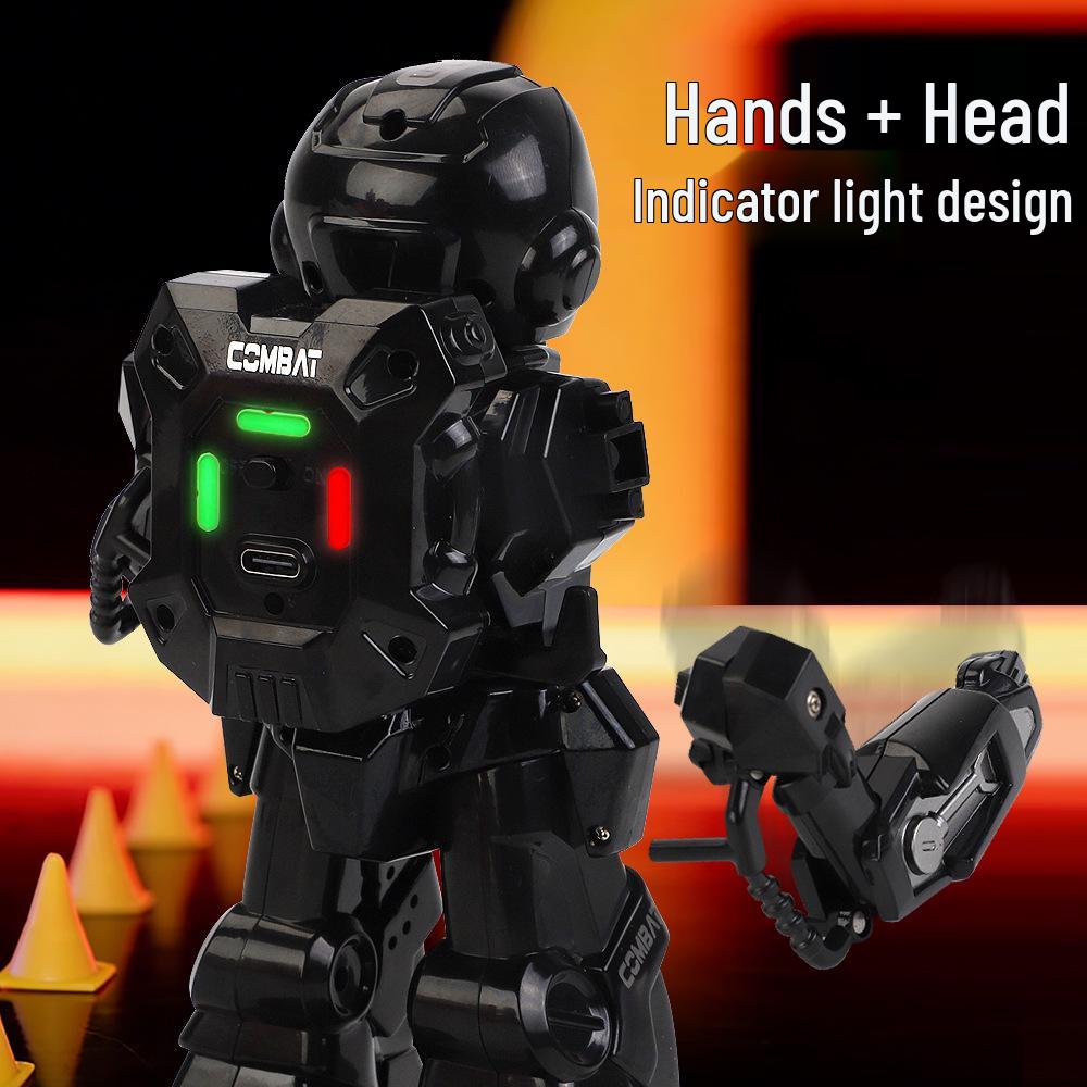 Cross-Border 2.4G Large Boxing Battle Remote Control Robot - Dual Player Kids' Fighting Toy for Parent-Child Interaction