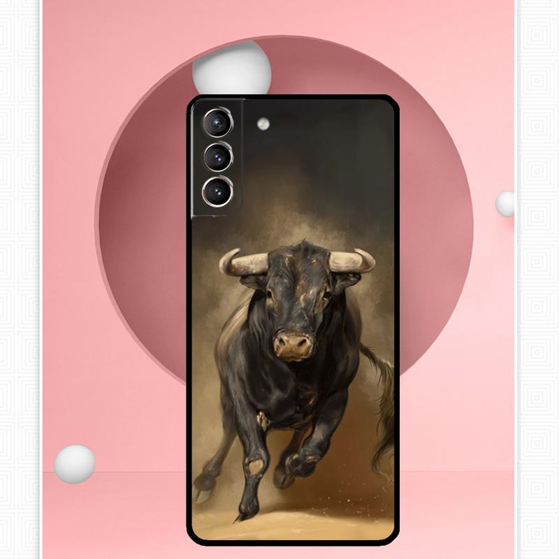 Bullfight Bull Fighter Case For Samsung Galaxy S25 Ultra S25 FE S20 S21 S22 S23 Plus S9 S10 S24 Ultra Cover Funda