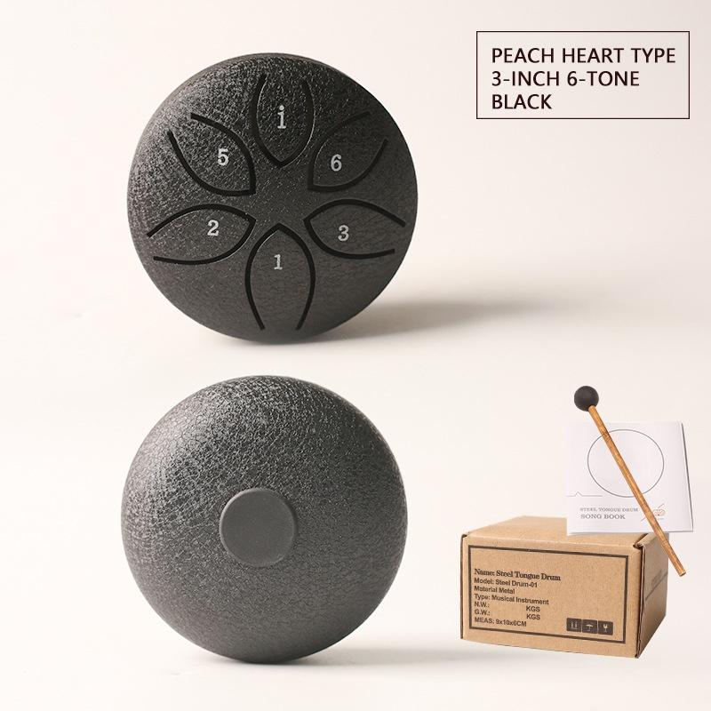 

Adult Meditation Yoga Zen Buddhist Garden Decoration Gift Mini Hand Pot Drum Therapy Device Boys Girls Stress Relieving Toys чёрный