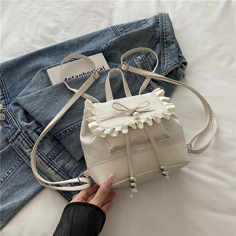 Korean Version of Fashionable and Casual Girl Style Handbag, New Lace Lace Lace High Aesthetic Versatile Backpacks