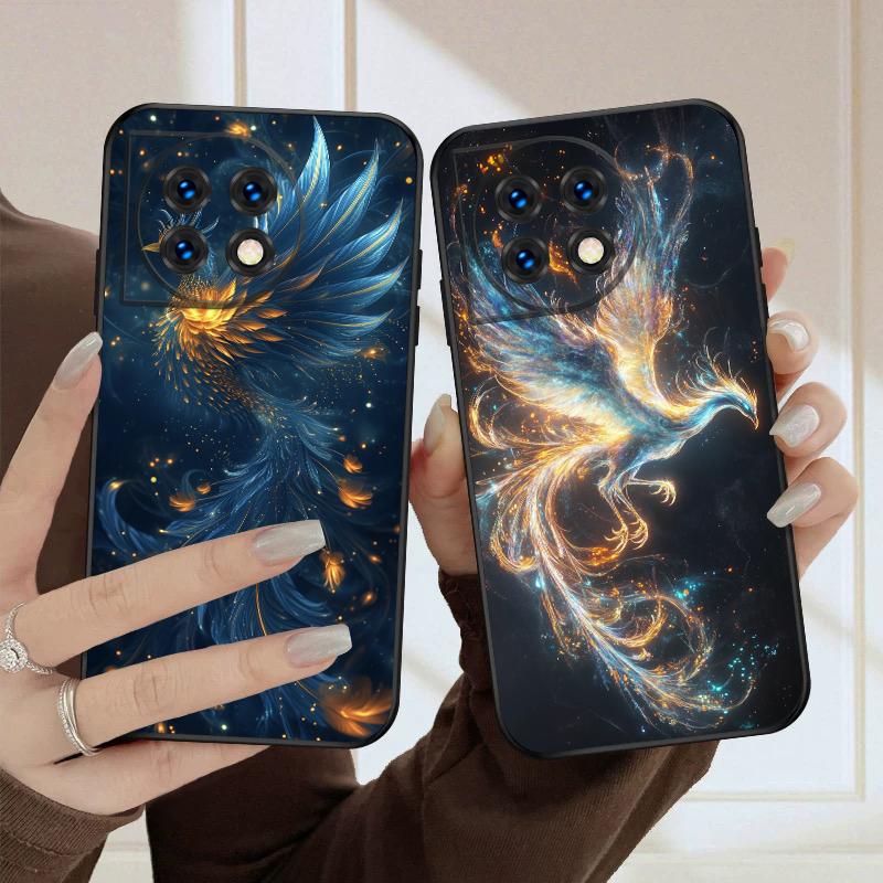 Cartoon Phoenix For Oneplus 8T 9 9R 10 Pro 11 12 13 13R 5G ACE 5 Nord2 4 CE 3 4 Lite N20 SE N200 silicone soft phone case