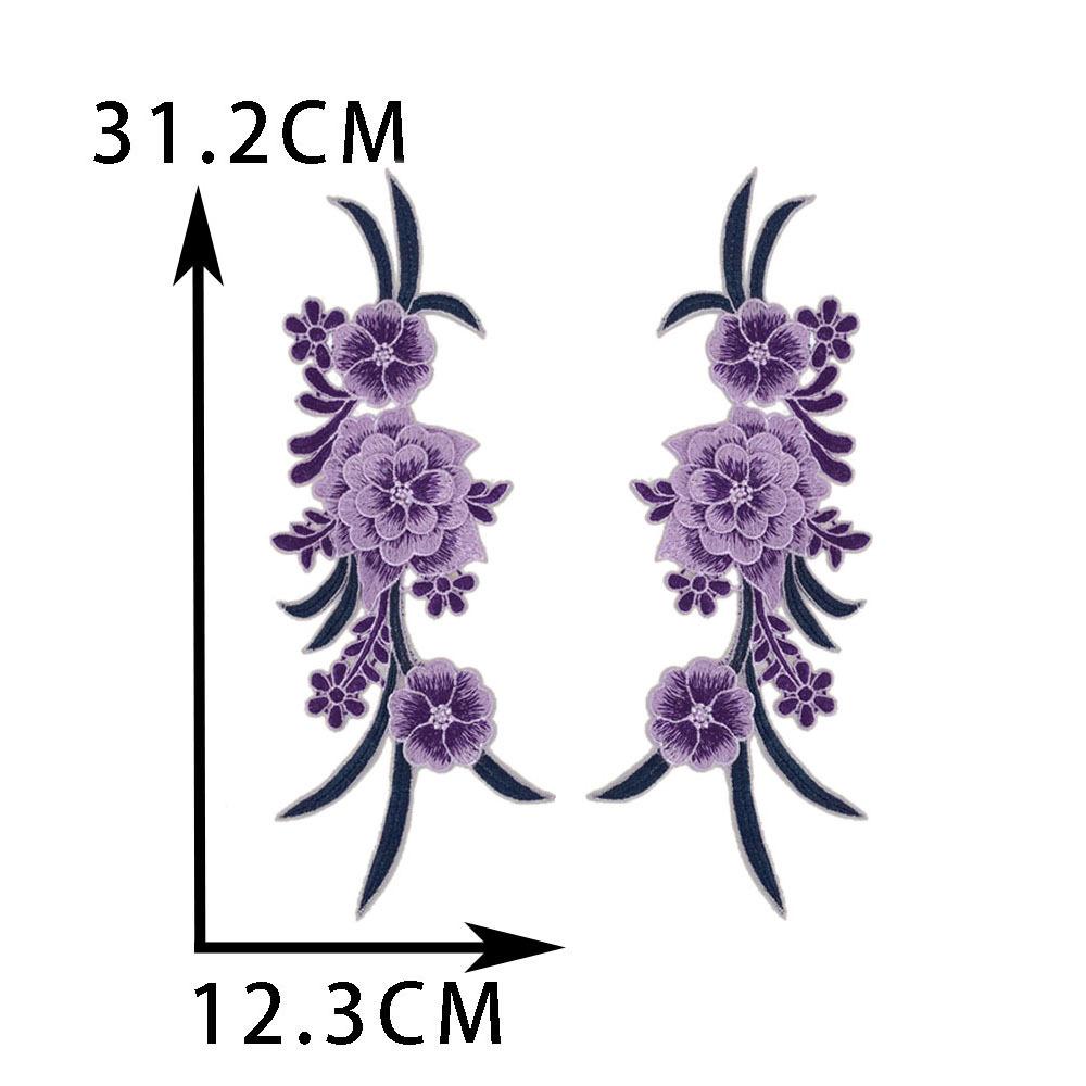 Diy Sewing Color Embroidery Corsage Decorative Patch Repair Cheongsam Dress Performance Dress Clothing Accessories