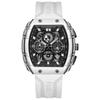Mark Fairwhale 5670 Men's Top Design Quartz Tonneau Multifunction Chronograph Waterproof Silicone Sports Quartz Watch for Men