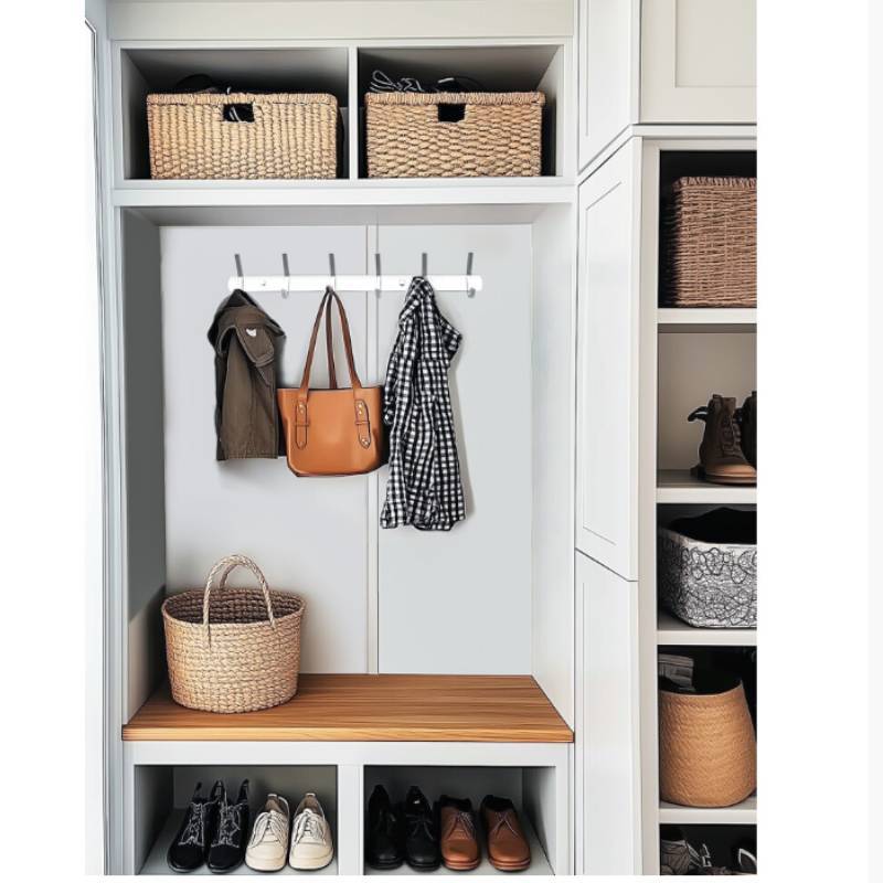 Wall Coat Hooks Mounted Stainless Steel Rack For Bathroom And Kitchen Storage