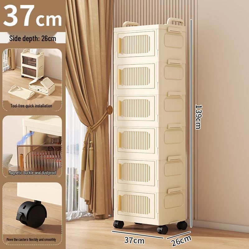 **Multi-layer Folding Bedside & Living Room Storage Cabinet**