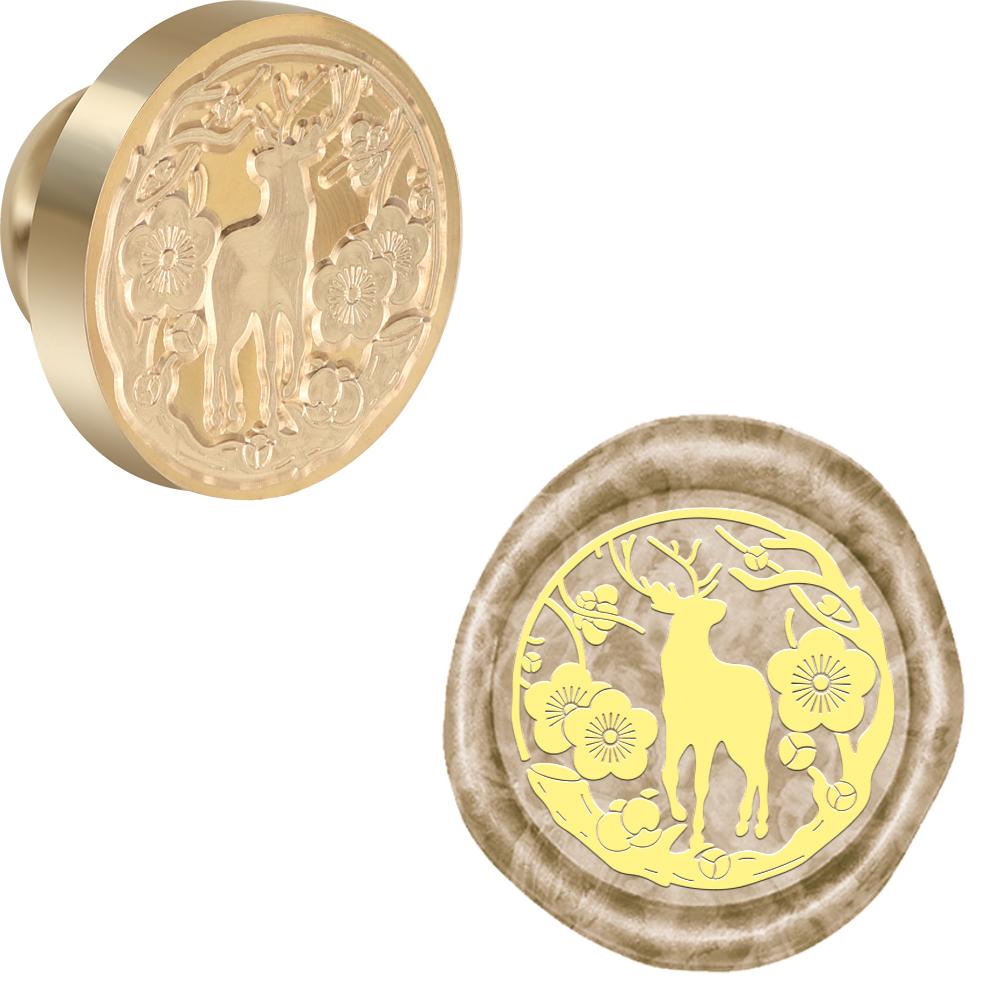 Merry Christmas Words Sealing Wax Stamp Bell Snowflake Wax Seal Stamp Head Christmas Eve for Christmas Invitations Envelope