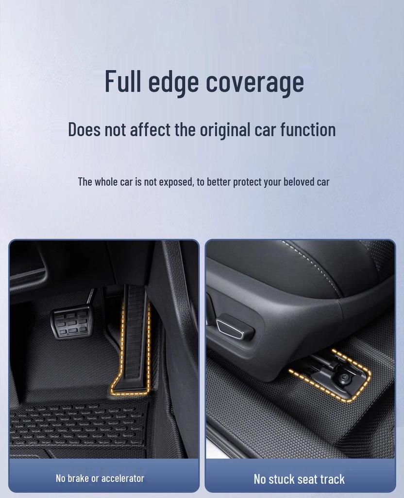 BYD Qin PLUS EV DMI Full Set TPE Floor Mats & Threshold Pads