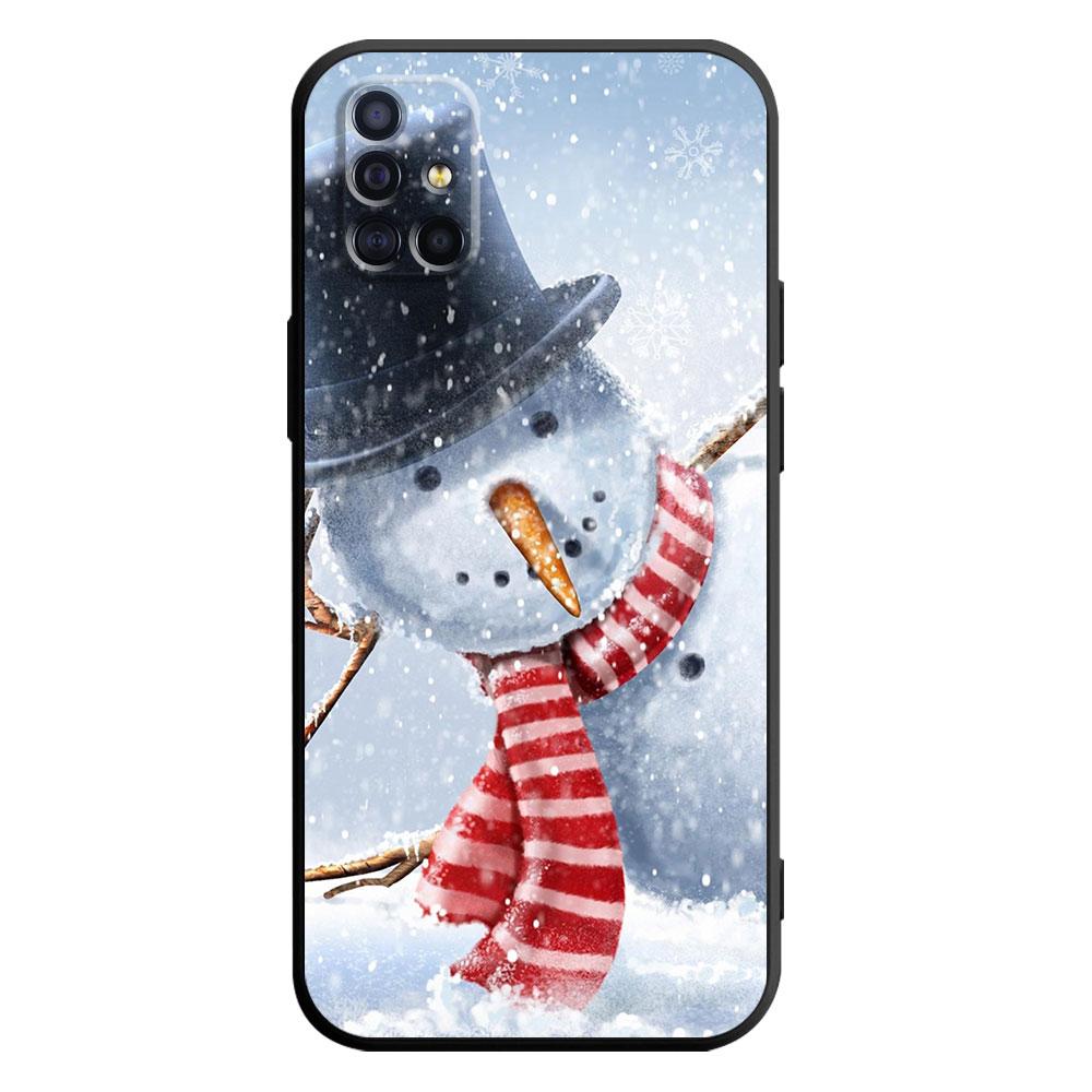 Snowman Merry Christmas Coque Silicone Case Funda for Samsung Galaxy A51 A01 A04 A03 A50 A40 A20 A30 A10 A70 A20e A20s A71 Bag