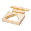 Yamako Cypress Rice Ball Cutter, Motsugata (Small) with Presser, Extra Large, 18.2x15xH3cm (06311)
