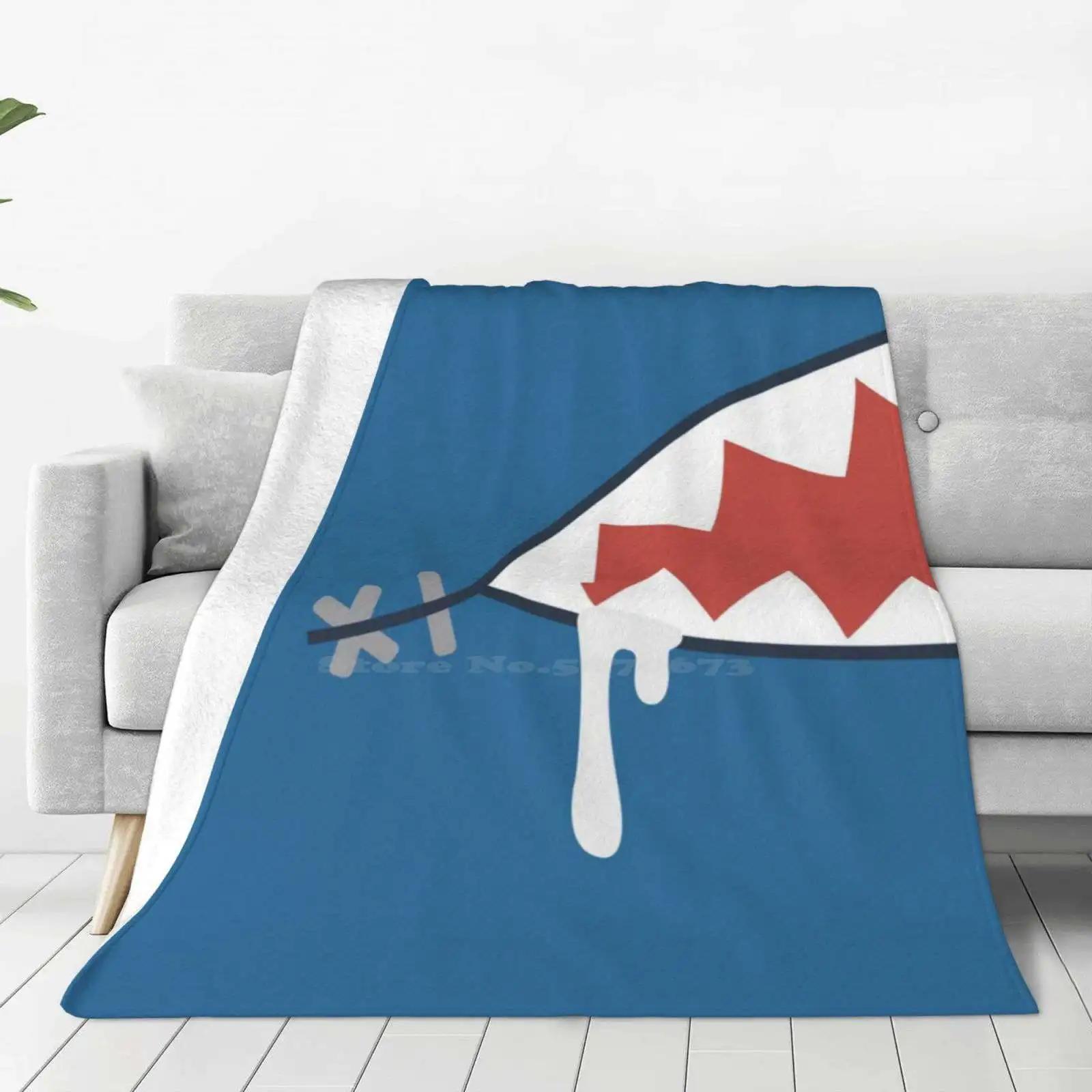 Gura Shark Best Room Household Flannel Blanket Shark Gura Gawr Hololive Virtual Bloop Anime Size: 75*100cm, Weight: 230 GSM