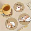 6-piece Set of New Wooden Coasters and Decorative Coasters, Perfect for Home, Kitchen, and Bar Use, Ideal for Dining Occasions