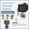 Stainless Steel Mini Electric Two-Way Ball Valve with Sight Glass, Manual-Automatic Integration, Waterproof, Threaded, DC Compatible