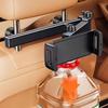 Extension Arm Backseat Phone Stand Adjustable Telescopic Tablet Bracket  Headrest Mounting