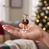 Christmas Gift for Kids Adults Giraffe Advent Calendar, 24Pcs Acrylic Ornament Set with Santa Hat Decorative Collection Wreath Designs, Holiday