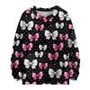 Women's Casual Long Sleeve Bow Woolen Sweatshirt Fall  Vacation Long Sleeve Pullover