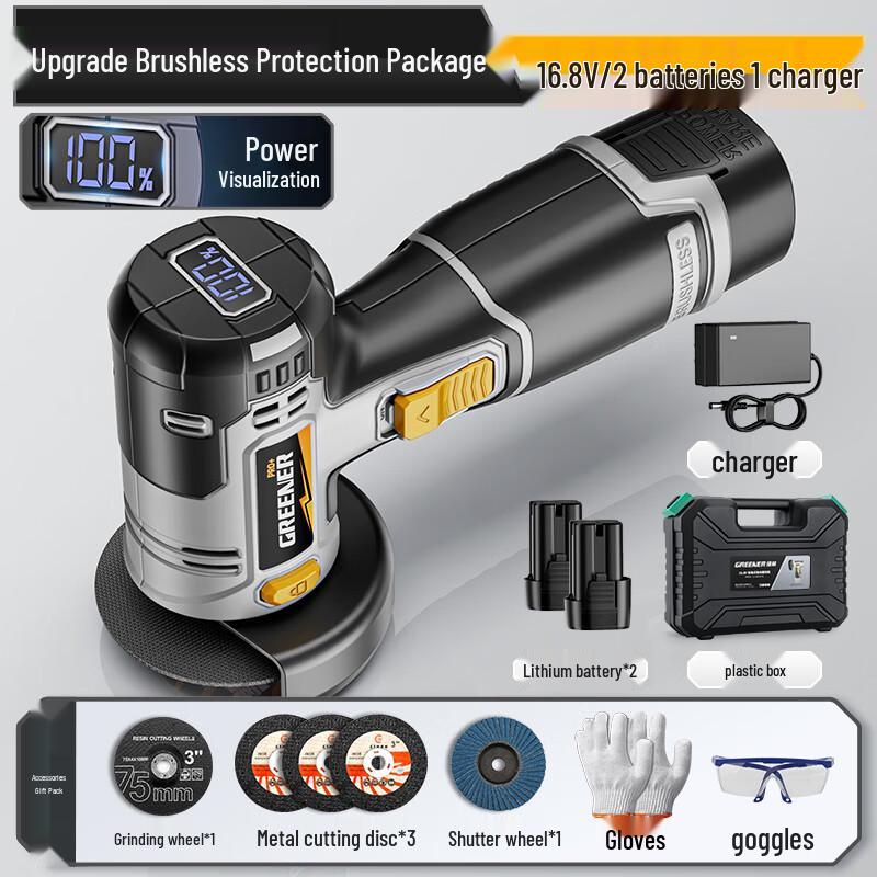 

GREENER Cordless Mini Angle Grinder & Cutter CN plug (adapter included)