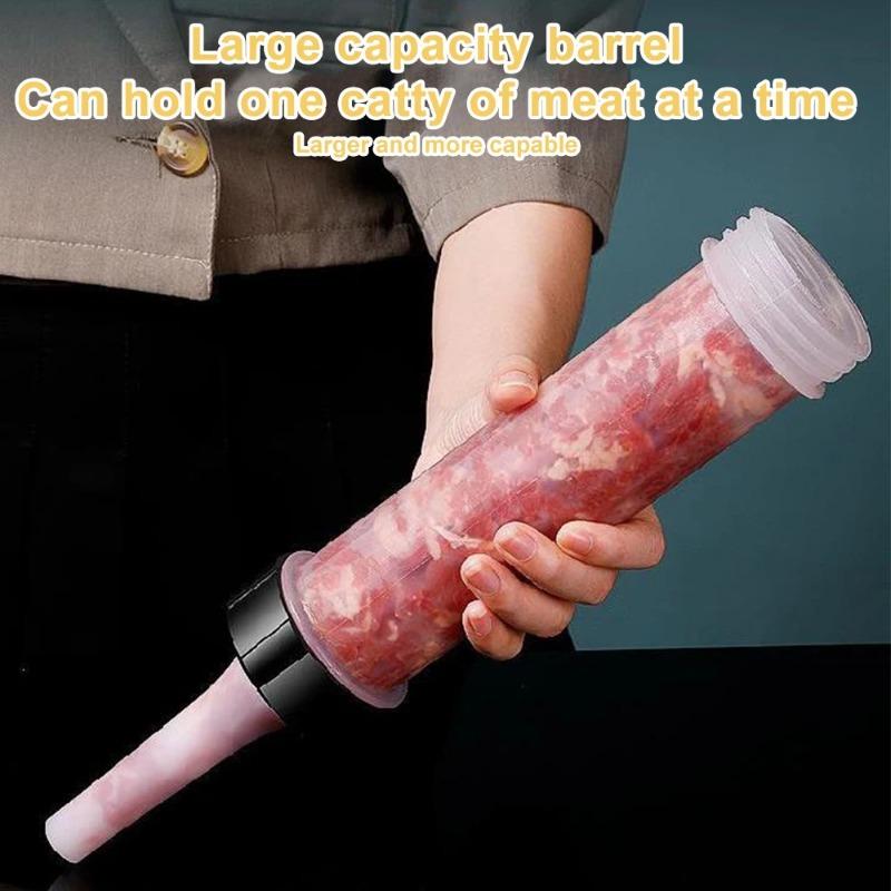 1Set Manual Sausage Stuffing Machine Homemade Sausage Stuffer Sausage Syringe Sausage Stuffer Gadgets Manual Meat Injector Tools