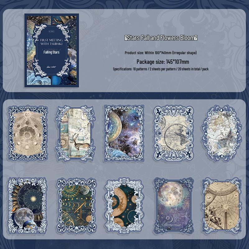 Retro Floral Paper & Collage Stickers: Artistic Diary Decor