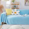 Double-Sided Retro Sofa Cover Nordic Sofa Cover Cotton Blanket Full Covered Non-Slip Sofa Cover Protective Cover