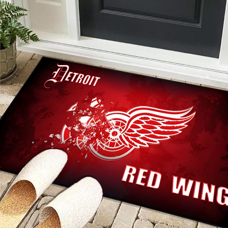 Red Wings Area Rug Suitable for Indoor And Outdoor,Carpets for Playroom, Homes, Offices, Living Rooms,Home Decor,Christmas Fan Gift