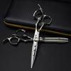 6.0 Inch Flower Handle Bright Nepson Hair Scissors, Haircut Flat Scissors, Bangs Scissors, Tooth Scissors, High-Quality Hairstyle Special