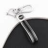 Fashion Colorful Alloy Keychain Rotatable TPU Car Keychain Simple Smooth Car Keyring For Men Women