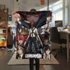 1PC Chainsaw Man Patterned Flannel Blanket Suitable For All Seasons For Home Decor Warmth And Comfort Gifts Holiday Present