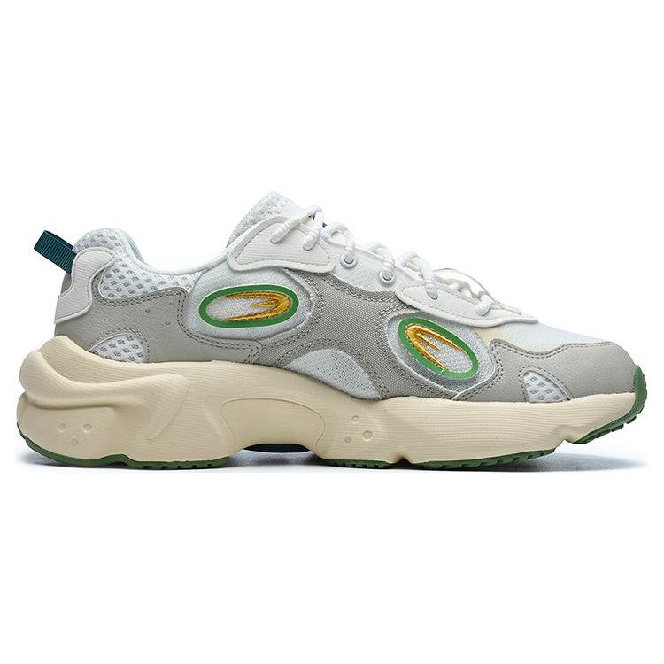 FILA Fusion Raccoon Fabric Synthetic Leather TPU Sports Comfort Low-Top Casual Shoes Men sneaker White Green T12M227303FSP
