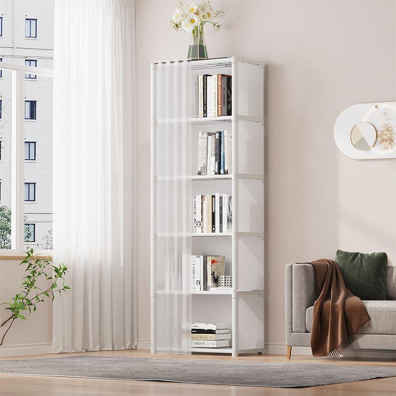 Multi-Layer Dustproof Floor Bookshelf for Home and Kids' Books, Desk-Side Book Storage Rack