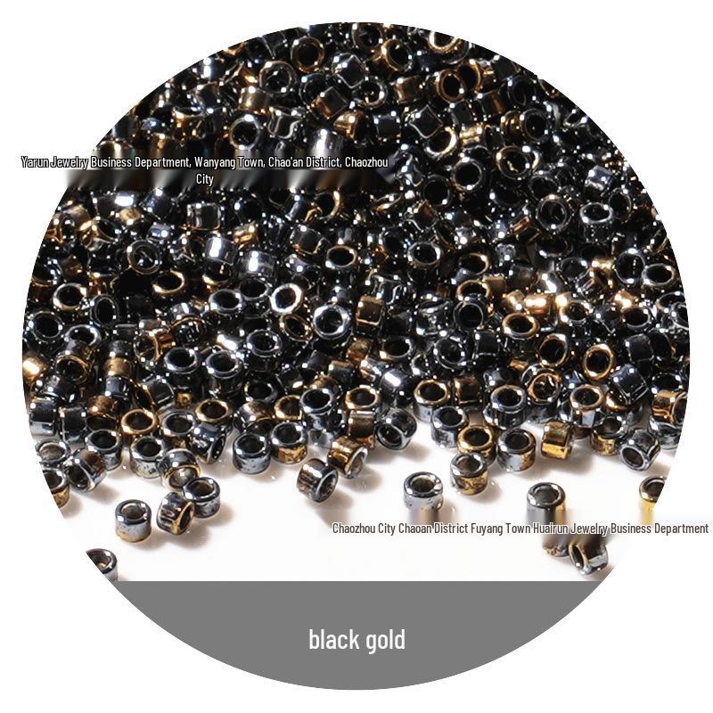 Perle di Vetro Riso Mezzo Oro 2,5 mm Stile Antico per Gioielli Fai da Te Fatti a Mano