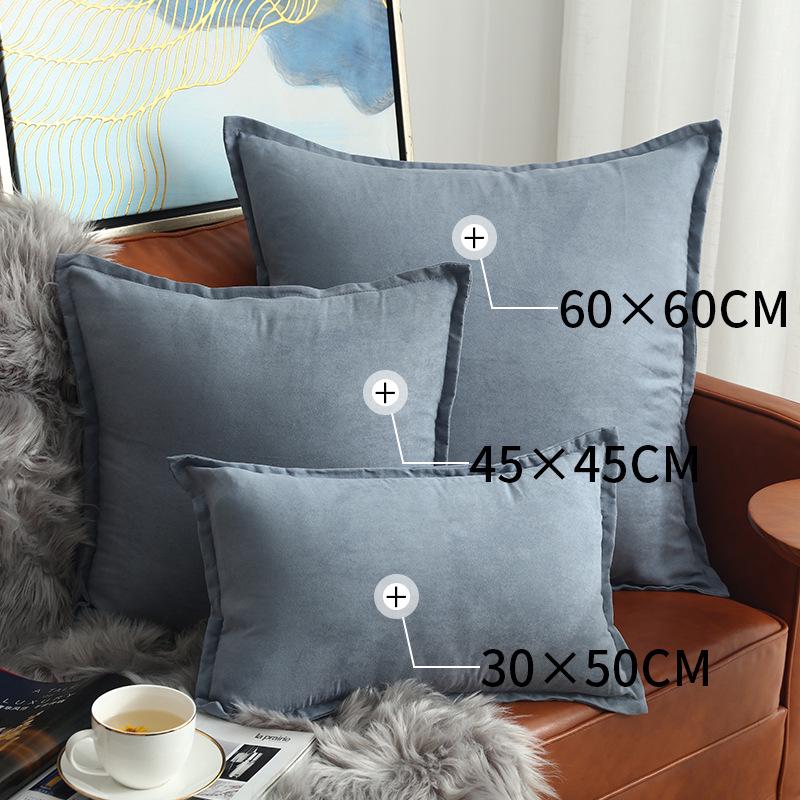 Față de pernă pătrată cu volane, lux nordic ușor, pentru canapea sau pat