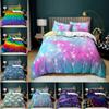 Printed Three-Piece Rainbow Quilt Cover Bedding New
