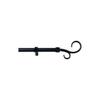 Kit Barre Rideau Baculo Extensible De 110 À 200cm Noir Stor Planet.