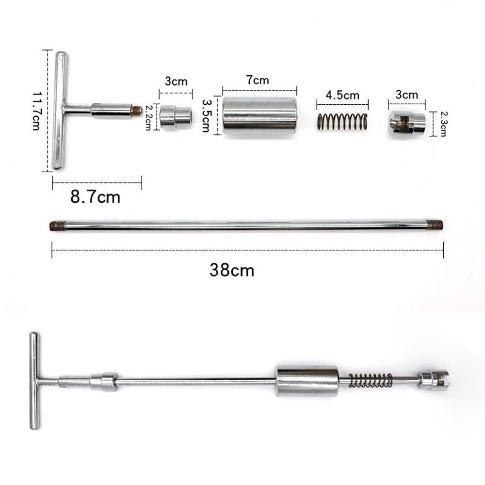 19Stk/Set Lackfreier Auto Dellen Ausbeuler T-Stange Ziehen Dellen Reparaturwerkzeug Karosserieteil Werkzeug