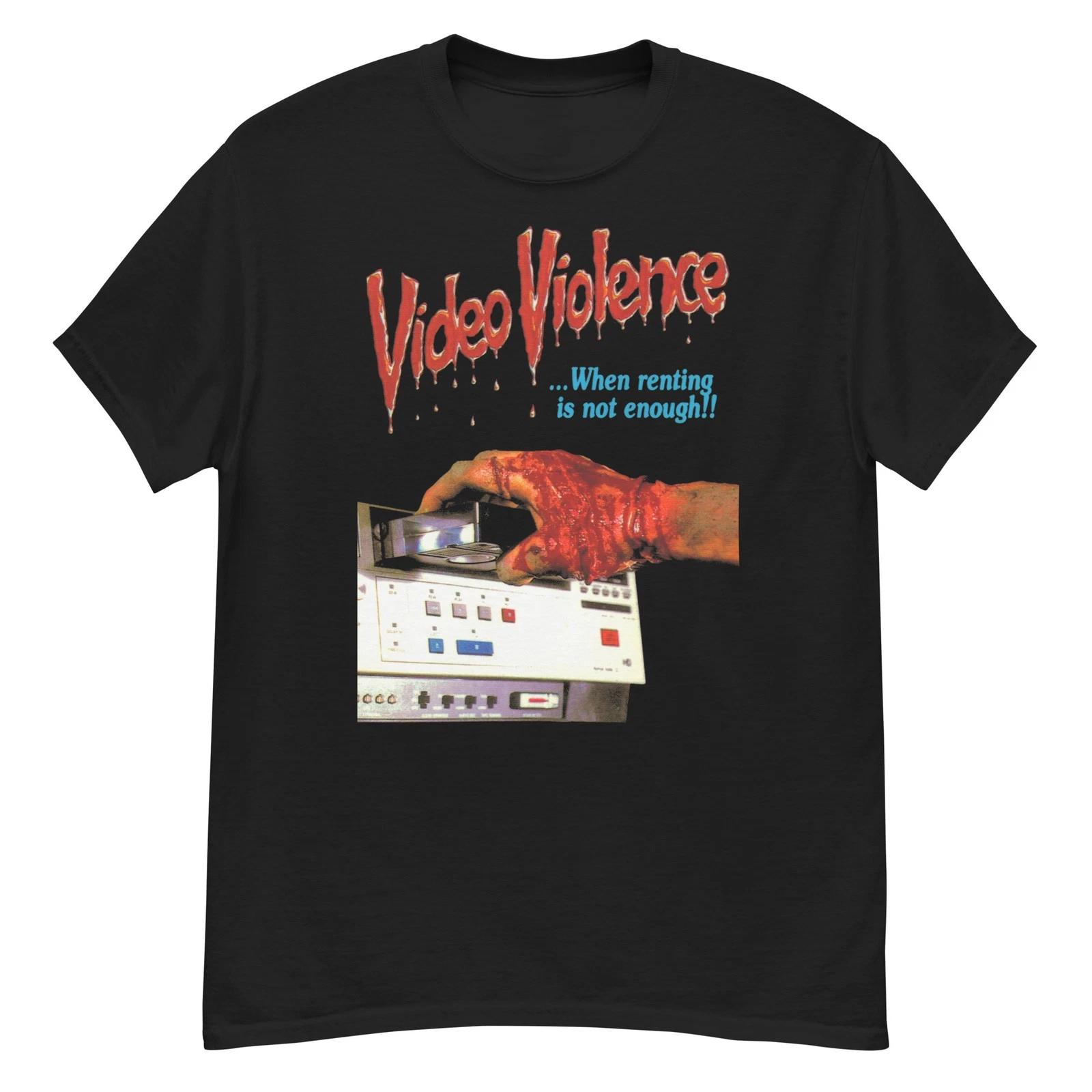 Video Violence cult horror film fan art t-shirt M