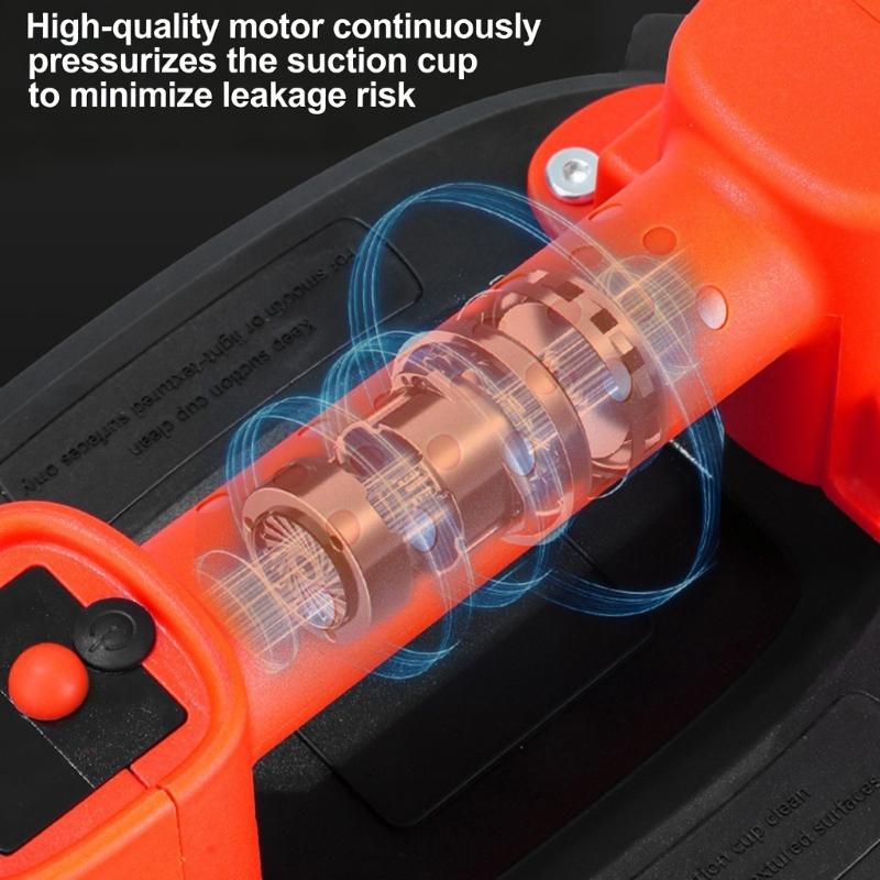 Battery Suction Cup Tile Lifter For Smooth Areas Up To 300kg/660Ibs Load Bearing Capacity Effective Suction