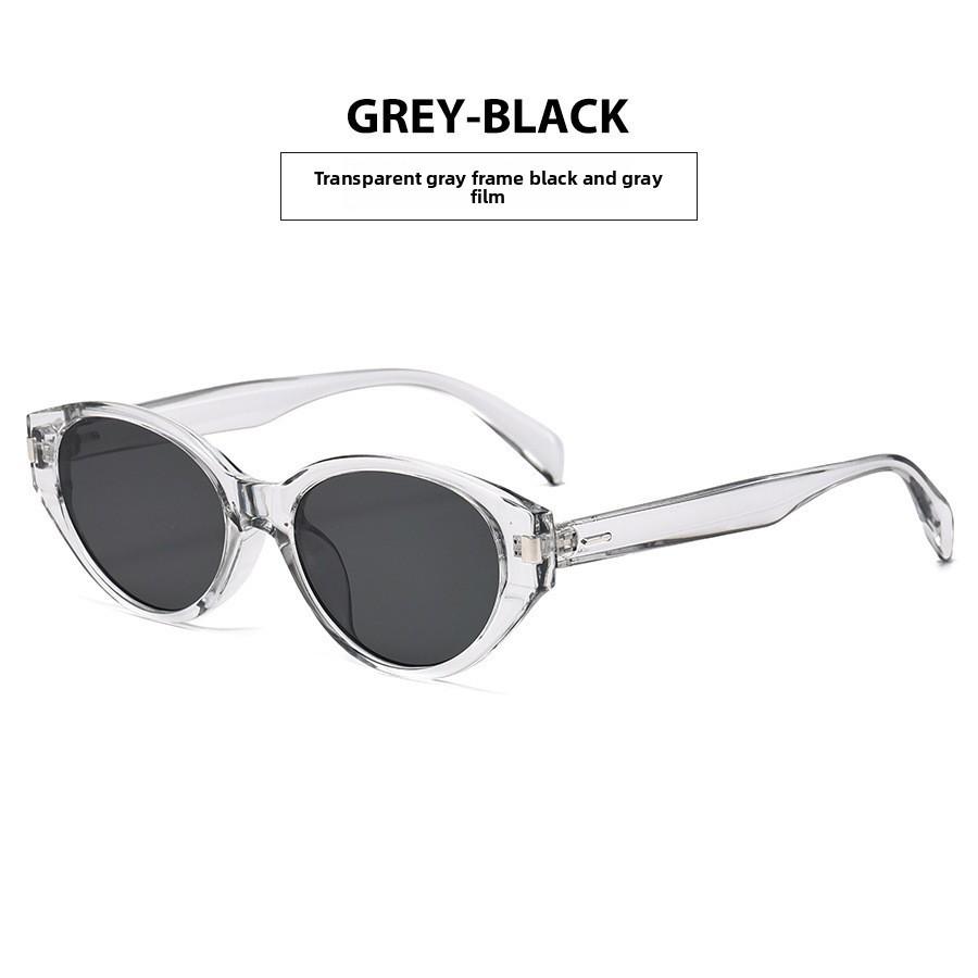 

Coko Leopard Print Cat Eye Sunglasses For Women Uv400 Sun Protection Fashion Accessory Clear Gray