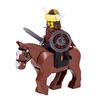 Medieval Figures Middle Ages Rome Warrior Golden Knight Horse Hawk Castle King Dragon Knights Building Blocks BricksToys gifts