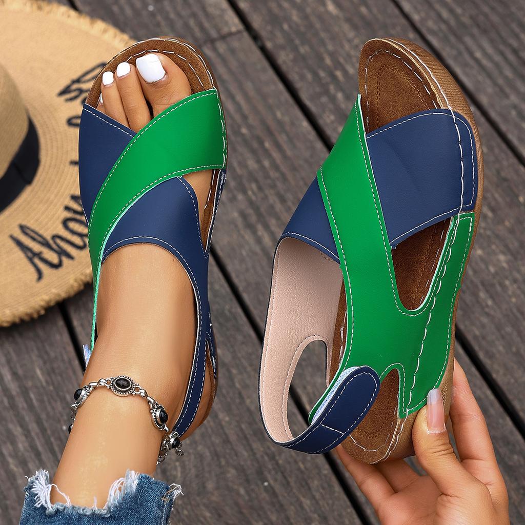 Fashion Women Platform Sandals Casual Beach Sandals Summer 2025 New Mix Color Sandals Luxury Designer Shoes for Women Sandalias De Mujer