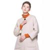 Manteau en Laine Manches Chauve-Souris pour Femme - Col Rond, Un Bouton, Coupe Ample, Longueur Trois-Quarts