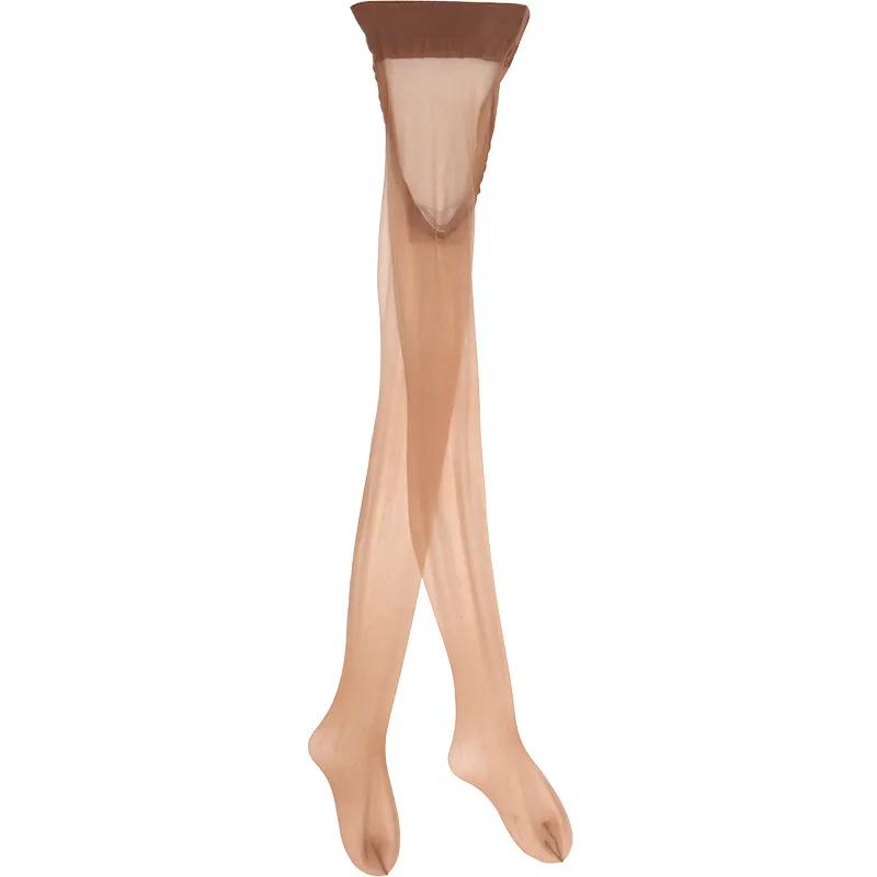 Women'S Stockings Invisible 360 Degree Seamless Pantyhose Sheer Lace Waisted 0D Ultra-Thin Transparent Open Crotch Sockings
