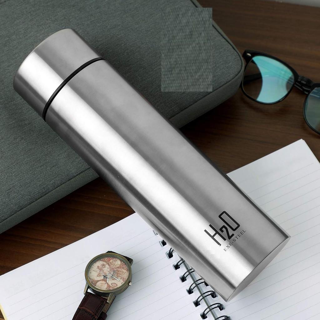 Stainless Steel Water Bottle 1000ml | ISI Certified | Single Wall | Leakproof, Rust-Proof | Food Grade & Easy to Carry | Ideal for Fridge