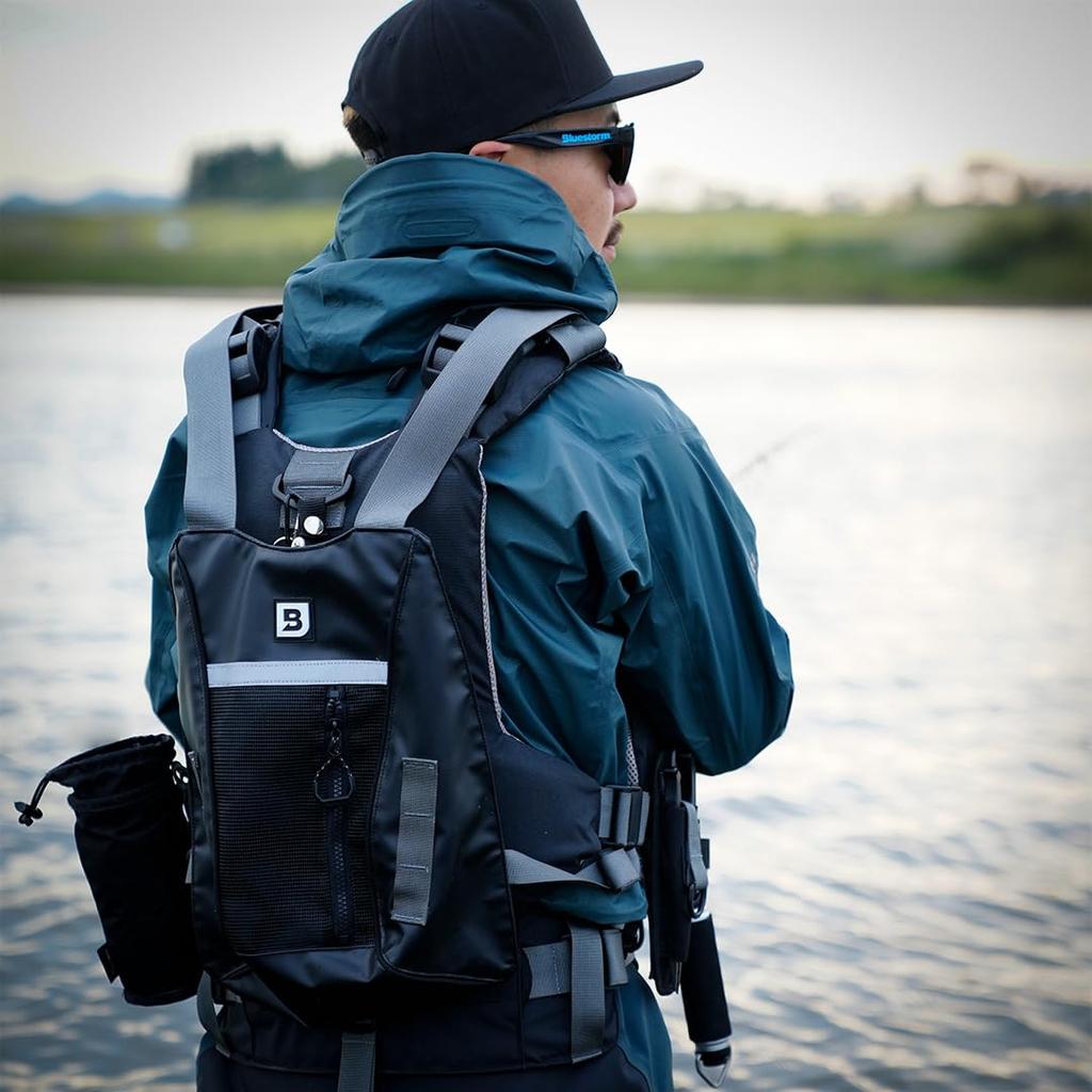 Blue Storm Waterproof Wading Earth Size L Jacket, Green,