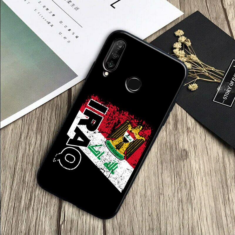 Iraqi Iraq Flag For Huawei Nova Y91 Y90 Y60 Y70 Y61 Y72 Y73 3i 7i 8i 11 12i 9 10 SE P20 P30 Pro P40 Lite Case