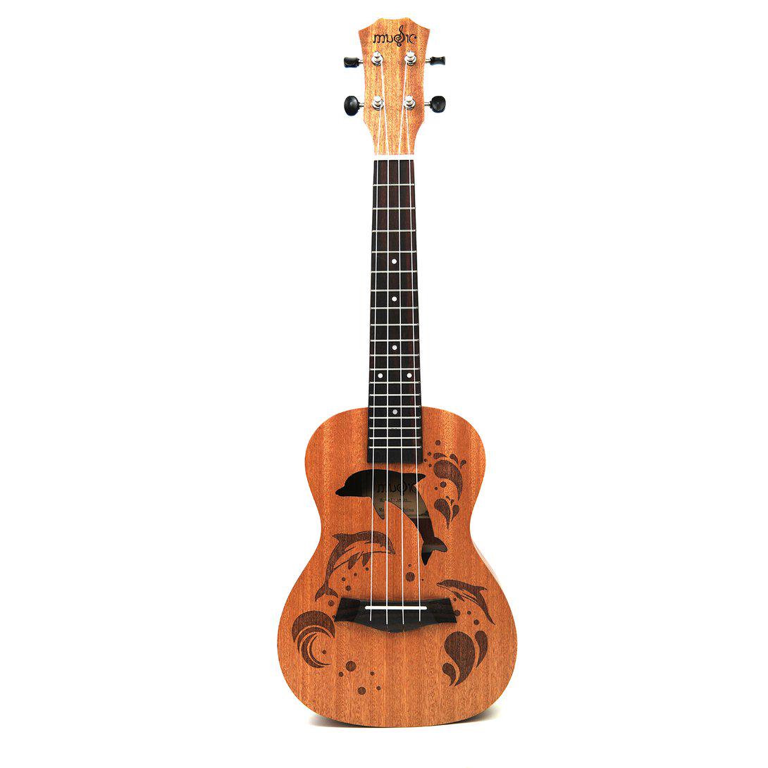 Sopran Ukulele Uke Hawaii Gitarre Sapele 4 Streicher Holz