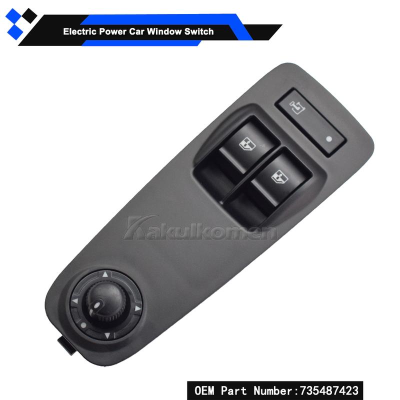 New 735487423 Power Window Switch For Citroen Relay Jumper Peugeot Boxer Fiat Ducato Doblo Vauxhall Combo 01354217180 6554XN