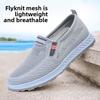 Summer hollow out Men's Shoes Lightweight breathable mesh Flats Middle elderly soft soled dad shoes